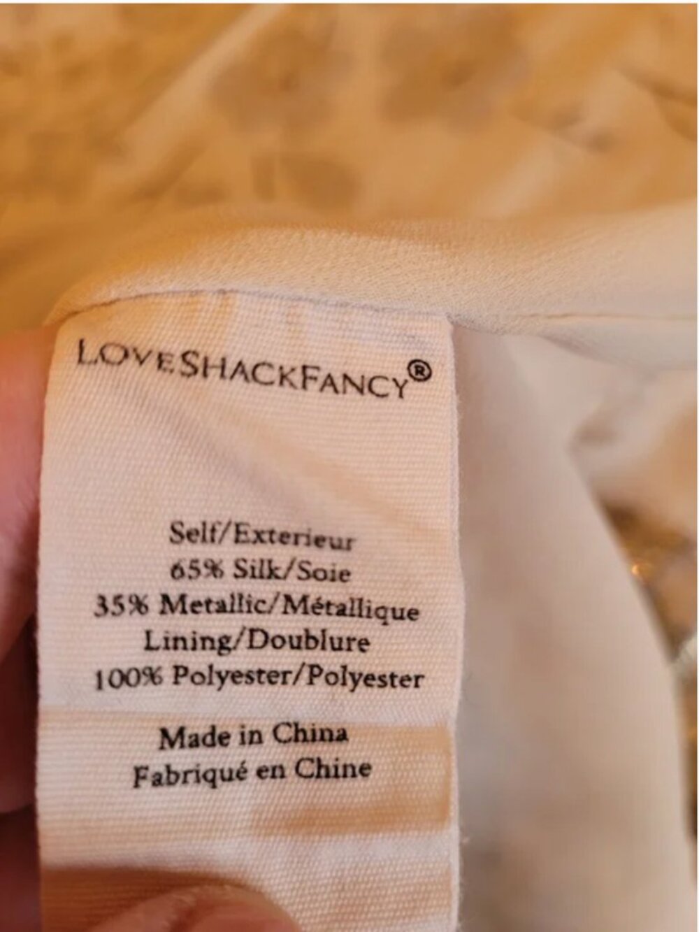 LoveShockFancy Silk Metallic Blend Mini Dress Silver Pink size 4 - Picture 6 of 6